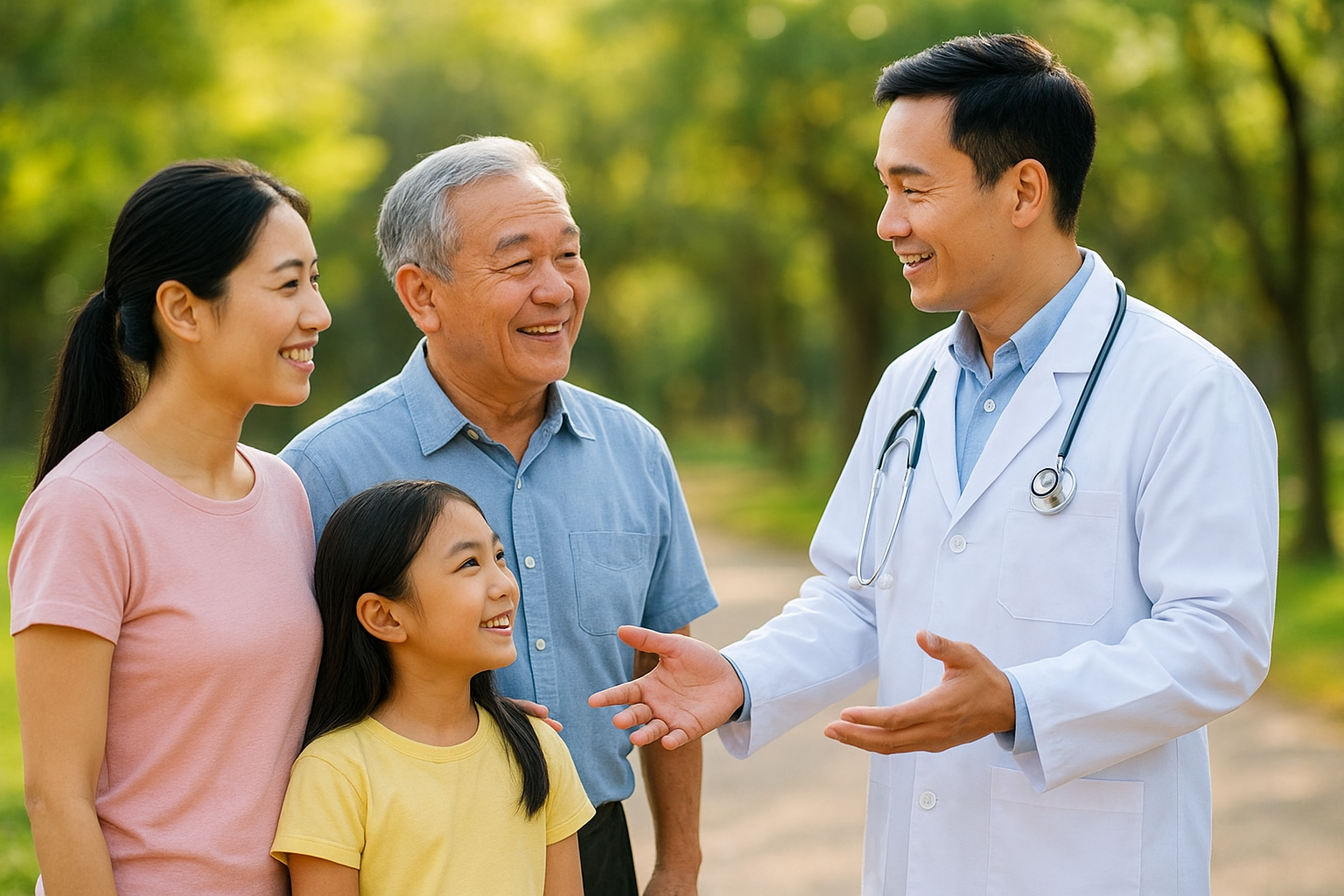 Doctor consulting patient